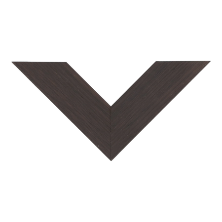 Top view of Classic II picture frame in wenge grain