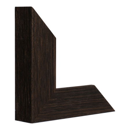 Vertical view of classic ii wenge grain picture frame