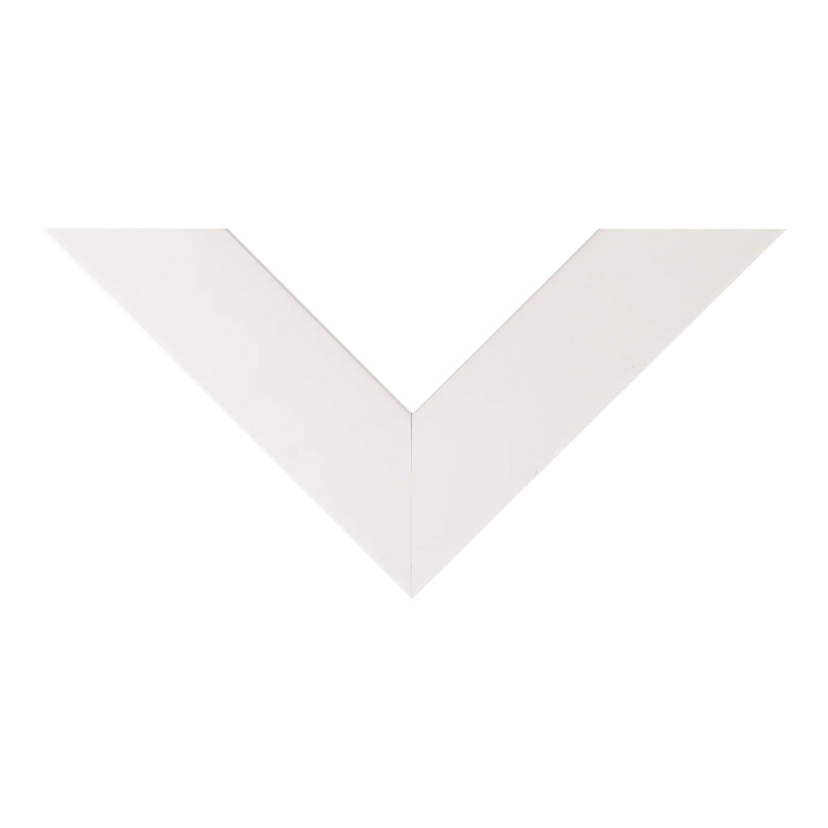 Top view of Classic II picture frame in white