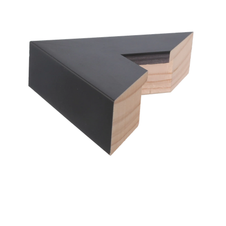 Side view of Classic III picture frame in black