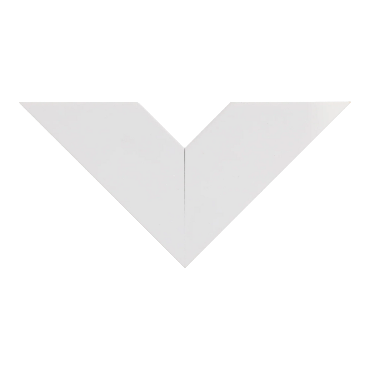 Top view of Classic III picture frame in white