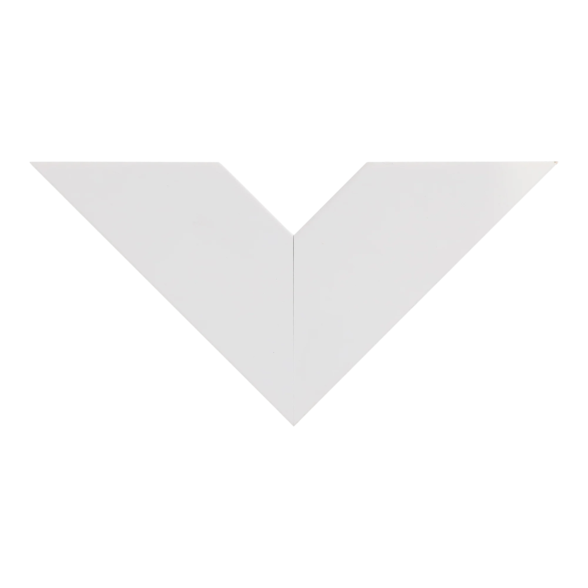 Top view of Classic III picture frame in white