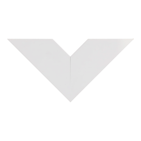 Top view of Classic III picture frame in white