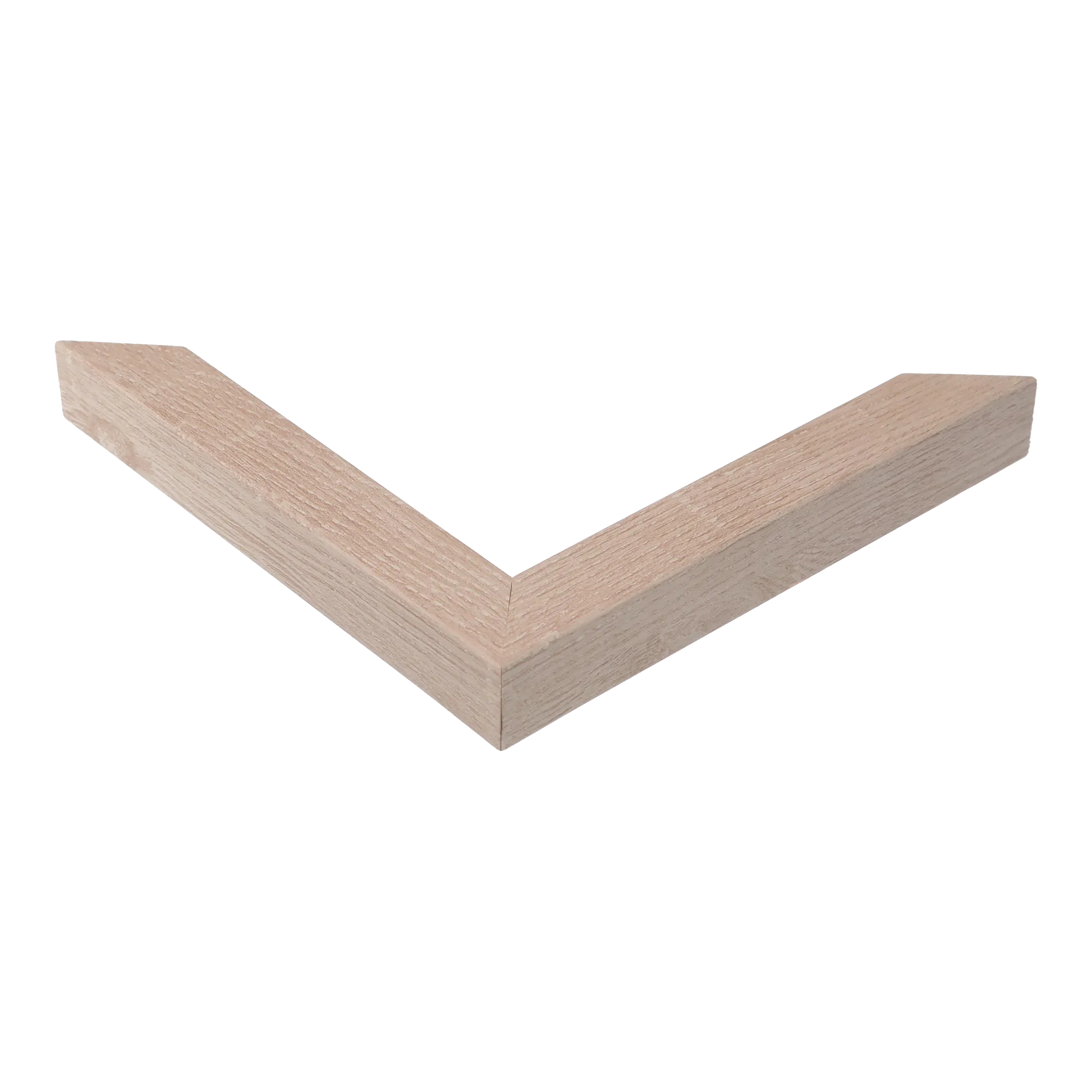 Corner view of Cube in almond picture frame