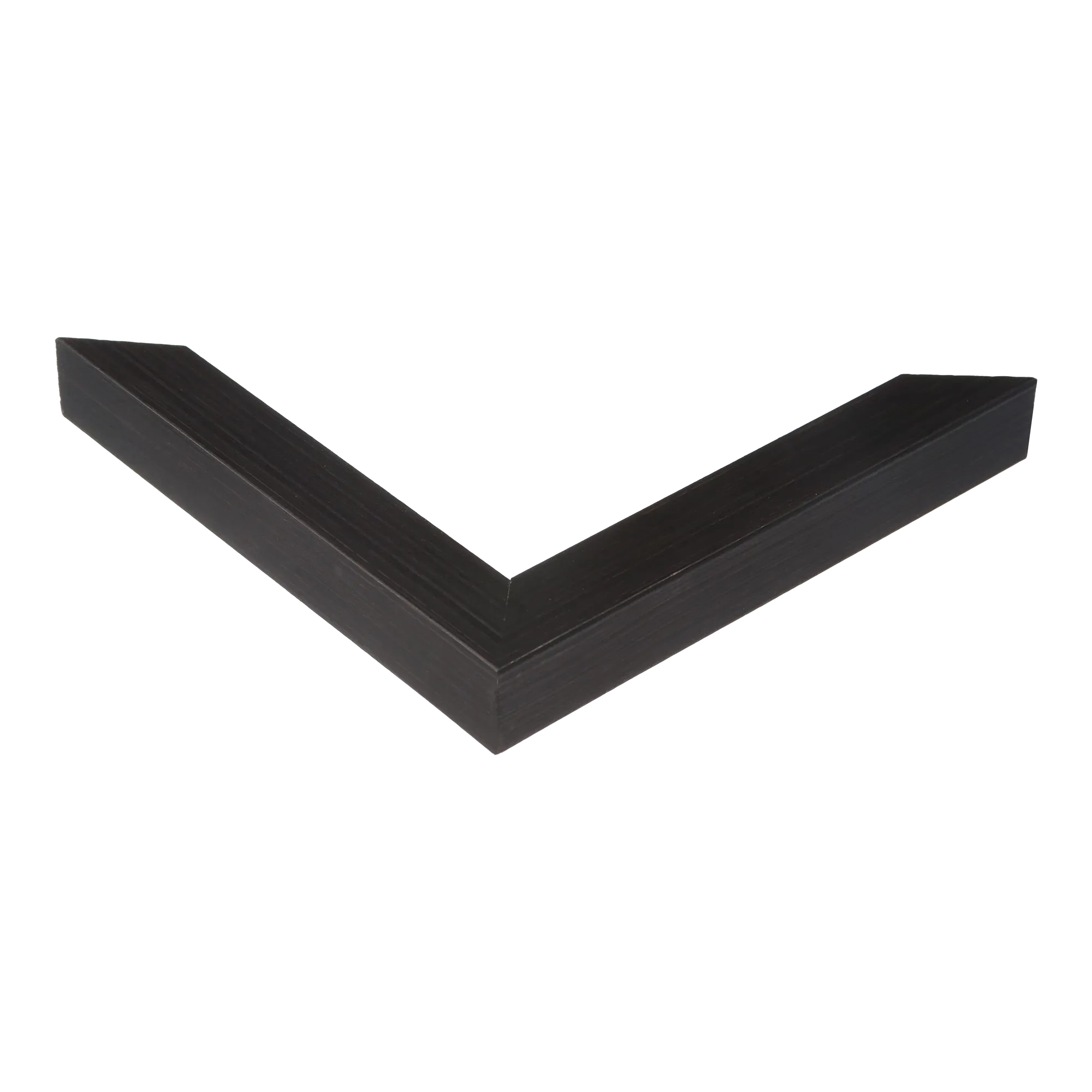 Corner view of Cube in brushed black picture frame