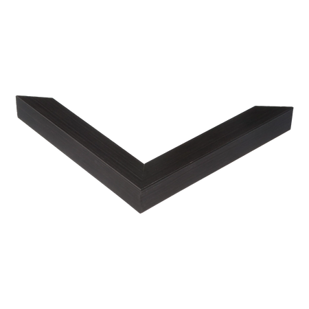 Corner view of Cube in brushed black picture frame