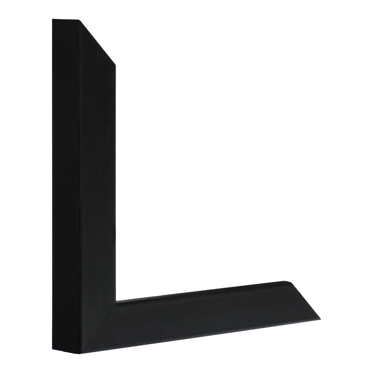 Vertical view of cube black picture frame
