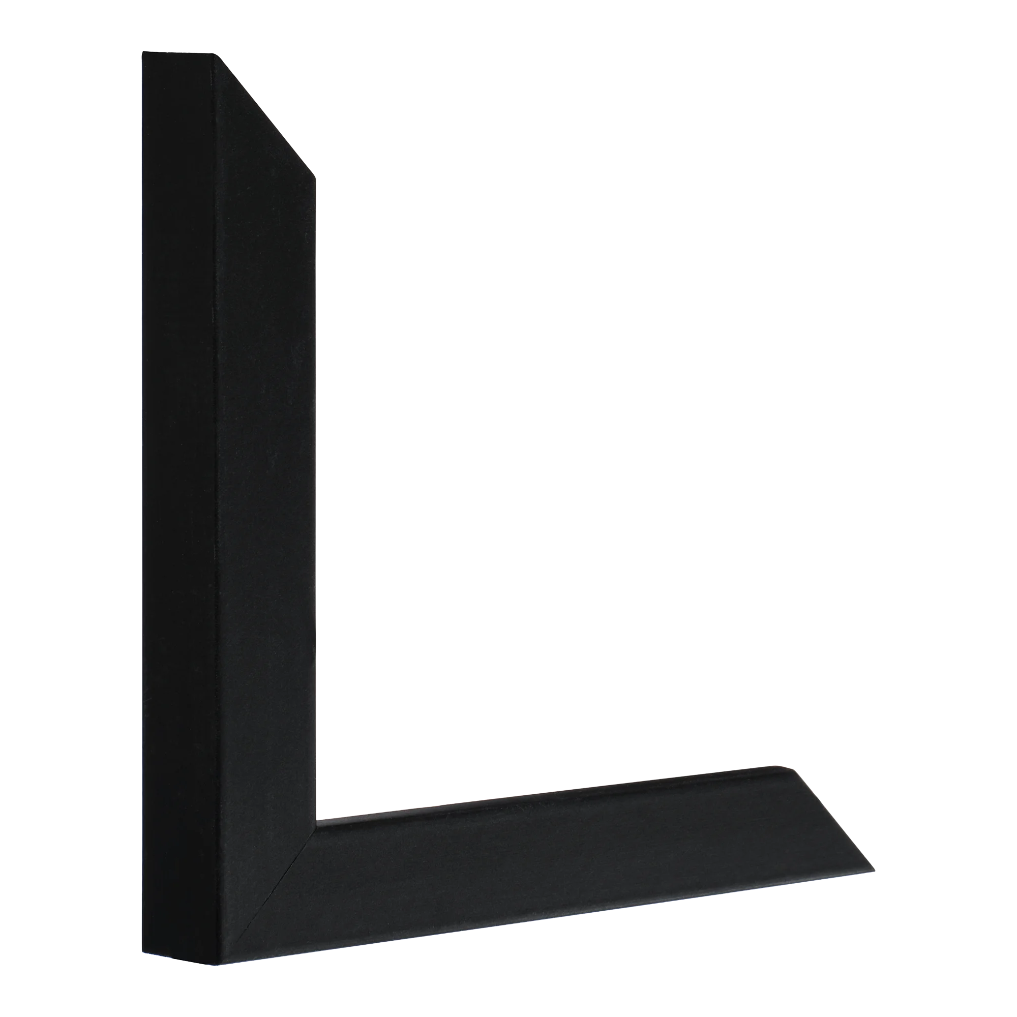 Vertical view of cube black picture frame