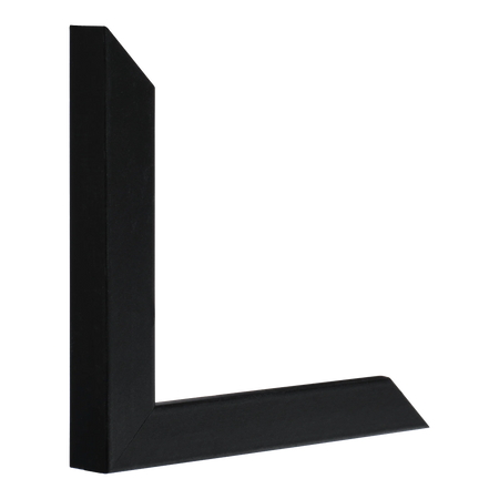 Vertical view of cube black picture frame