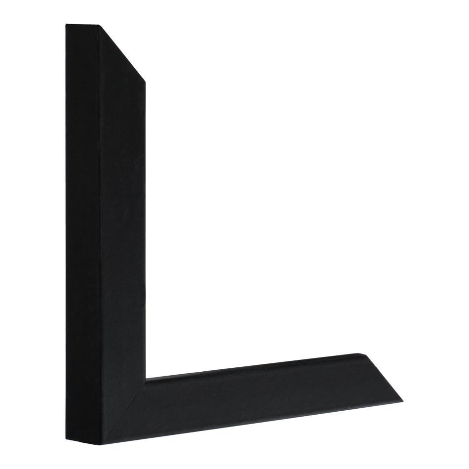 Vertical view of cube black picture frame