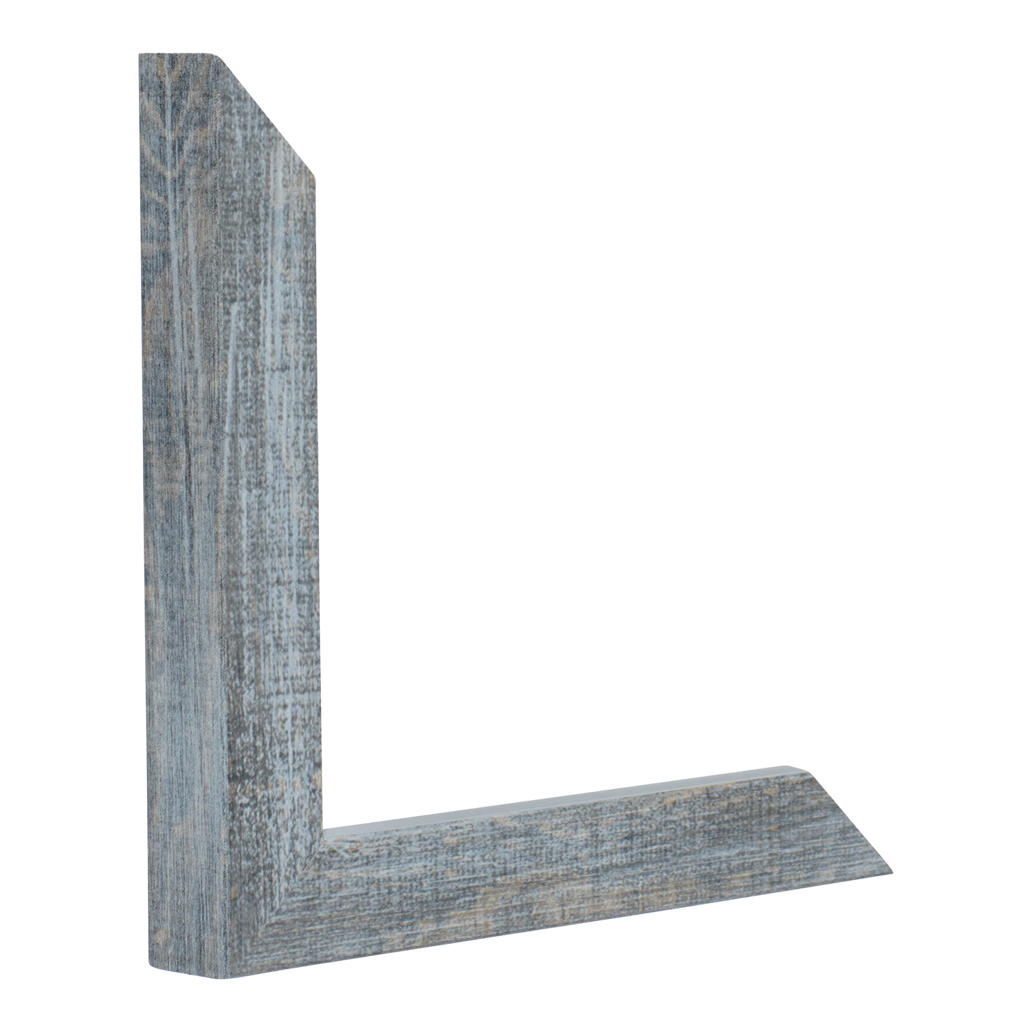 Vertical view of cube blue picture frame