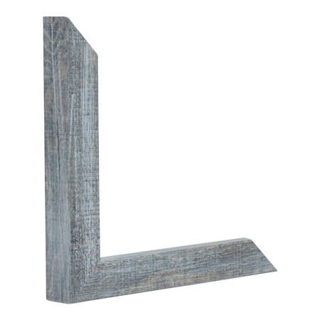 Vertical view of cube blue picture frame