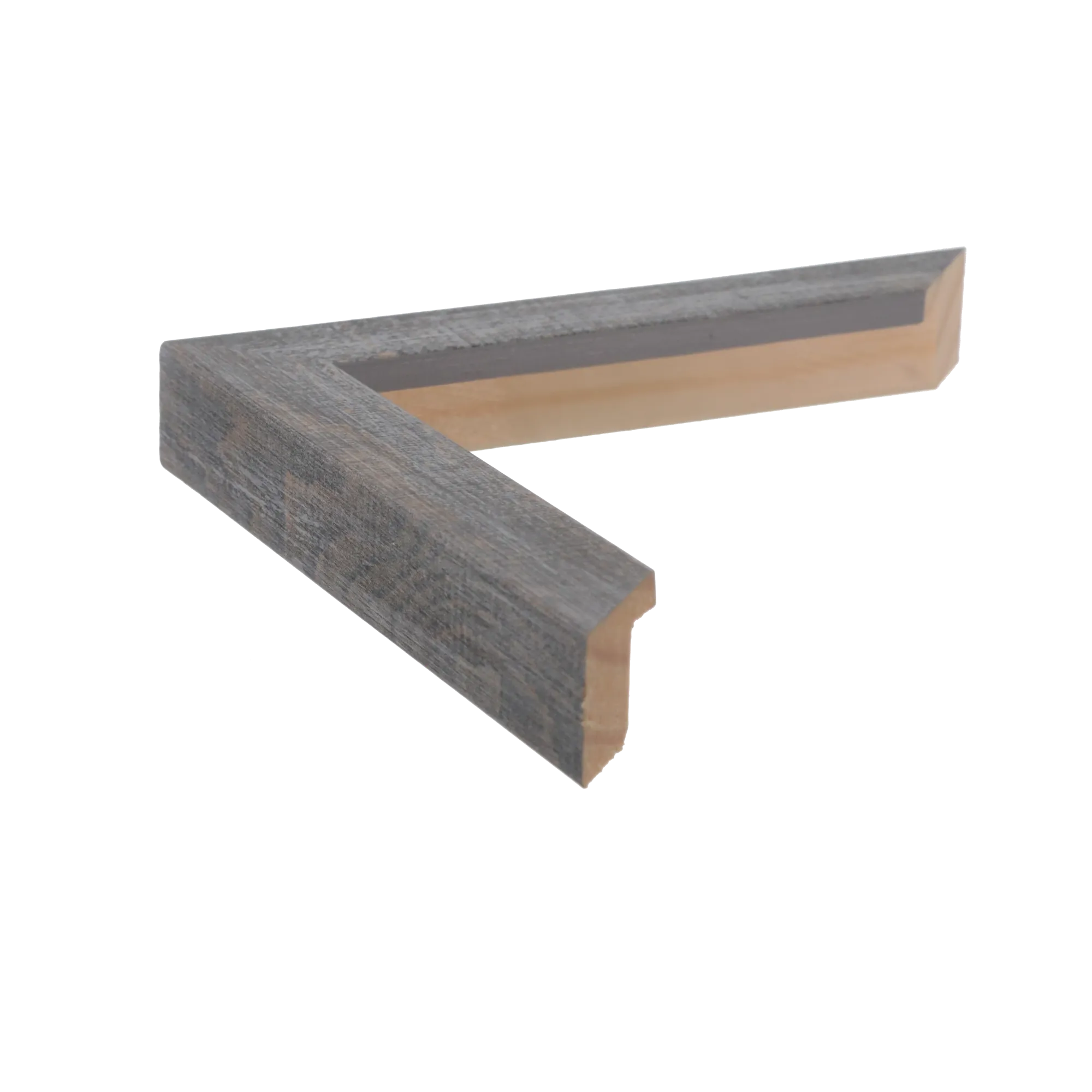 Side view of Cube picture frame in blue