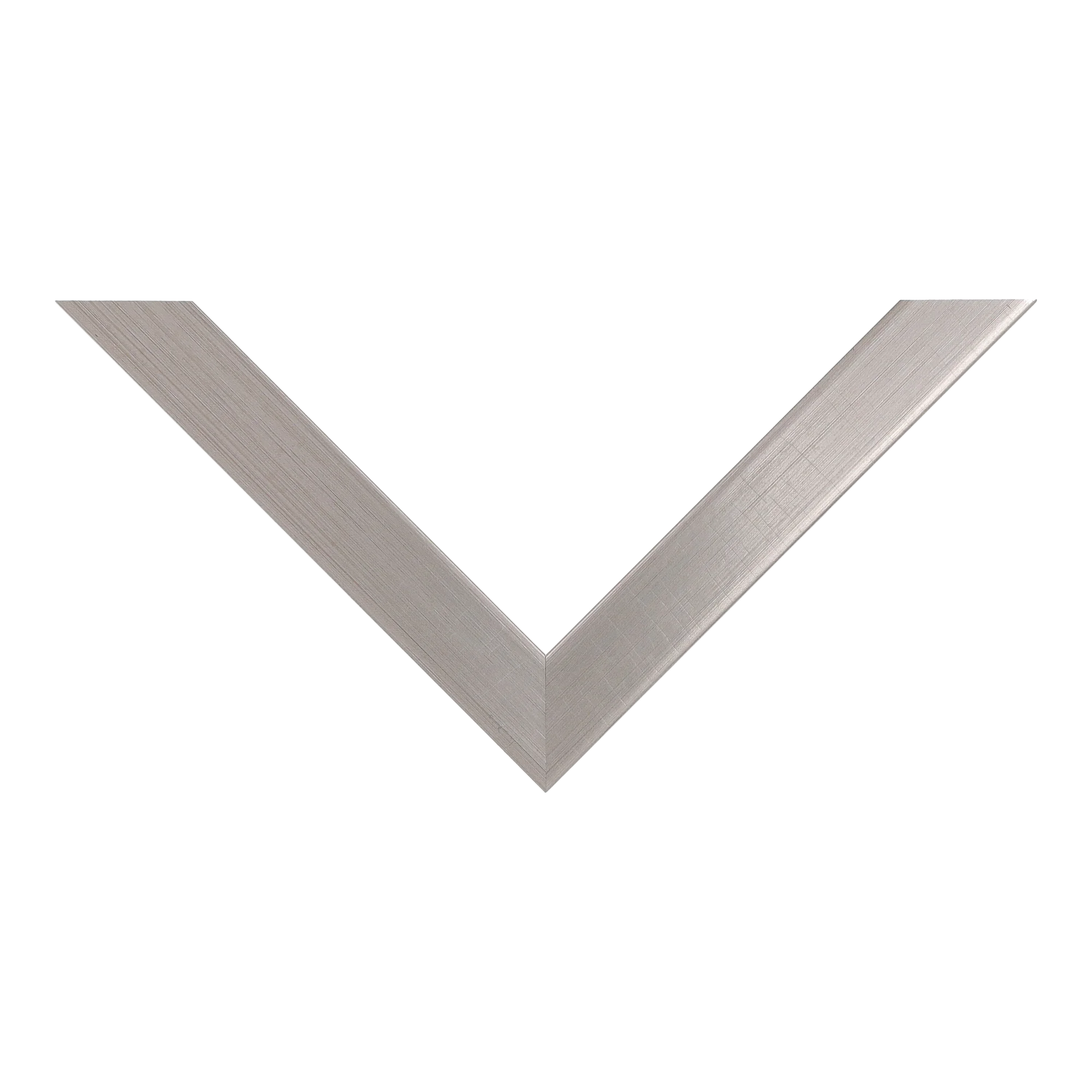 Top view of Cube picture frame in brushed pewter