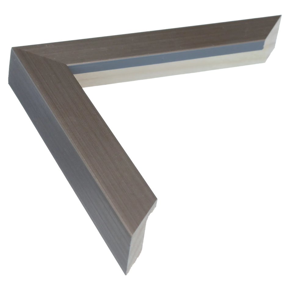 Cube in brushed pewter picture frame