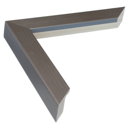 Cube in brushed pewter picture frame