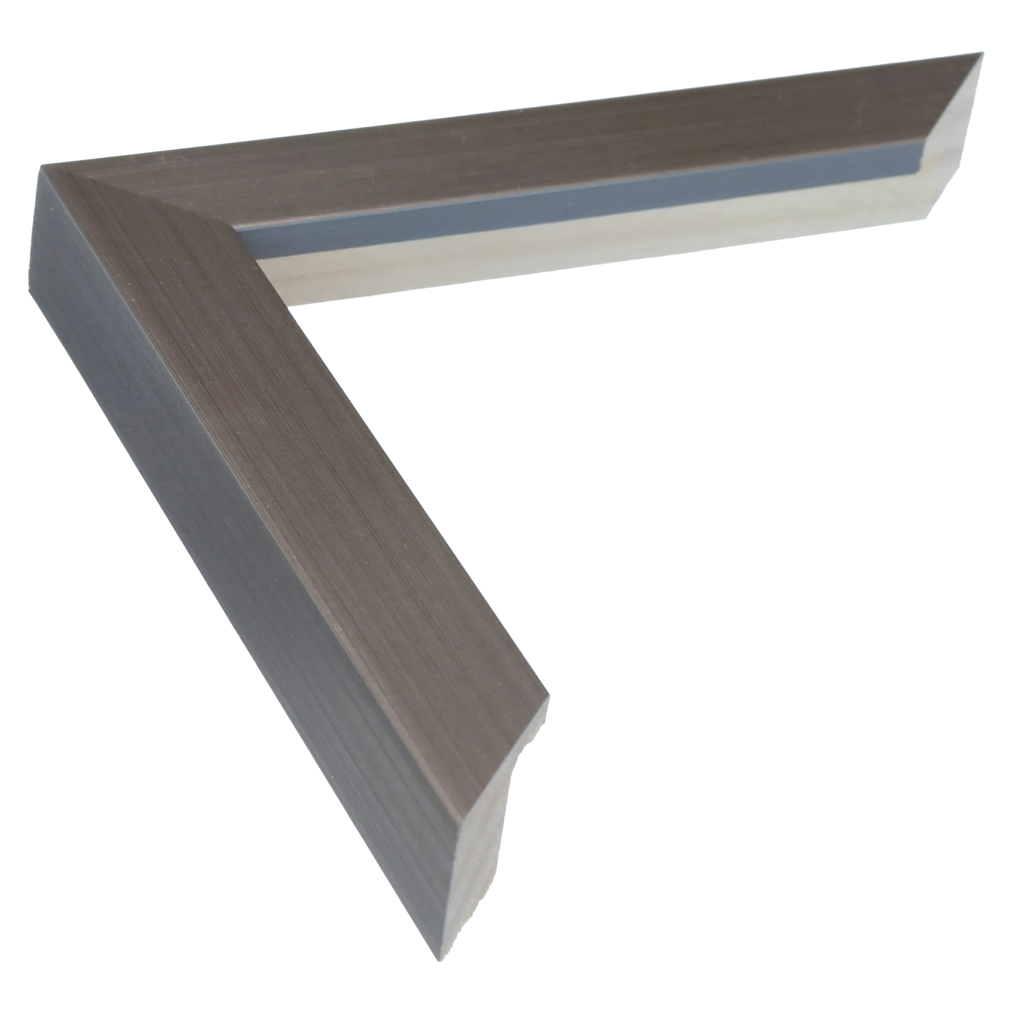 Cube in brushed pewter picture frame