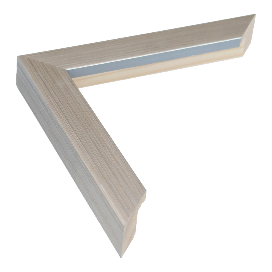 Cube in brushed silver picture frame