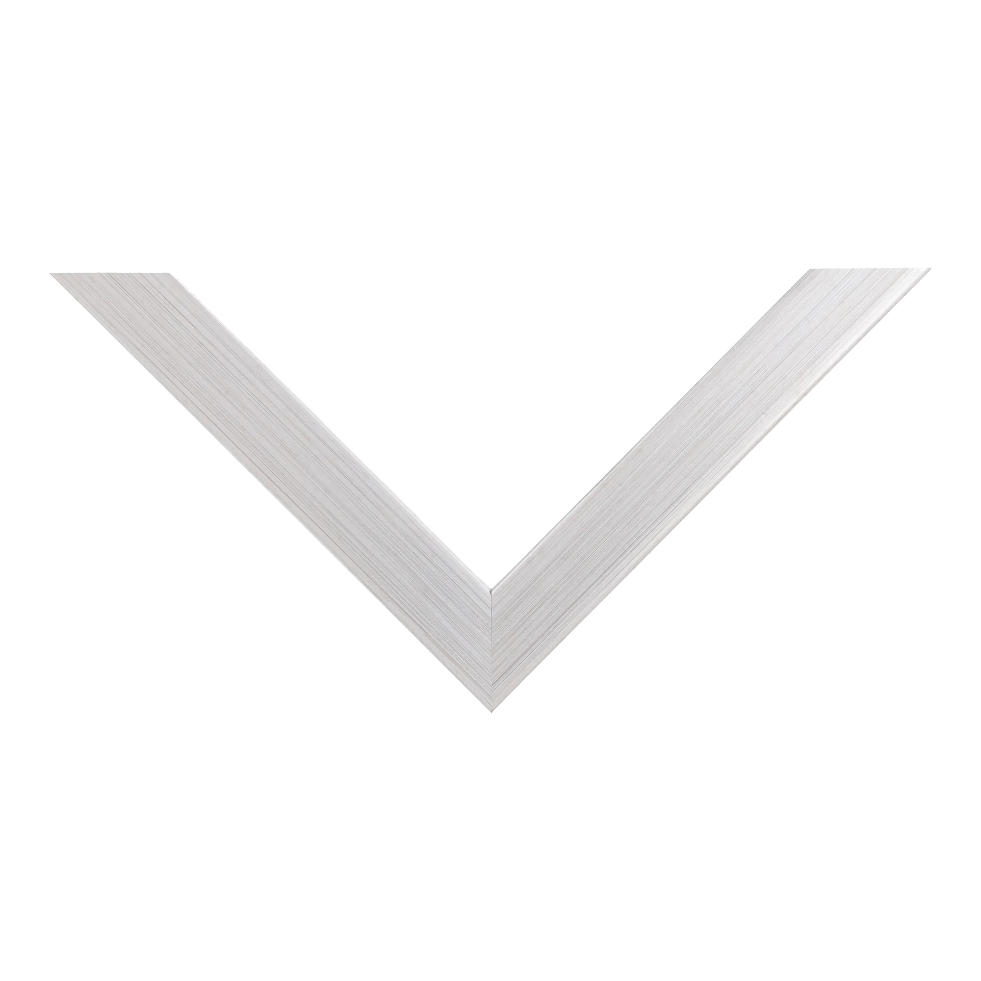 Top view of Cube picture frame in brushed silver