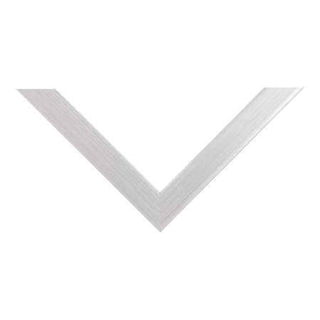 Top view of Cube picture frame in brushed silver