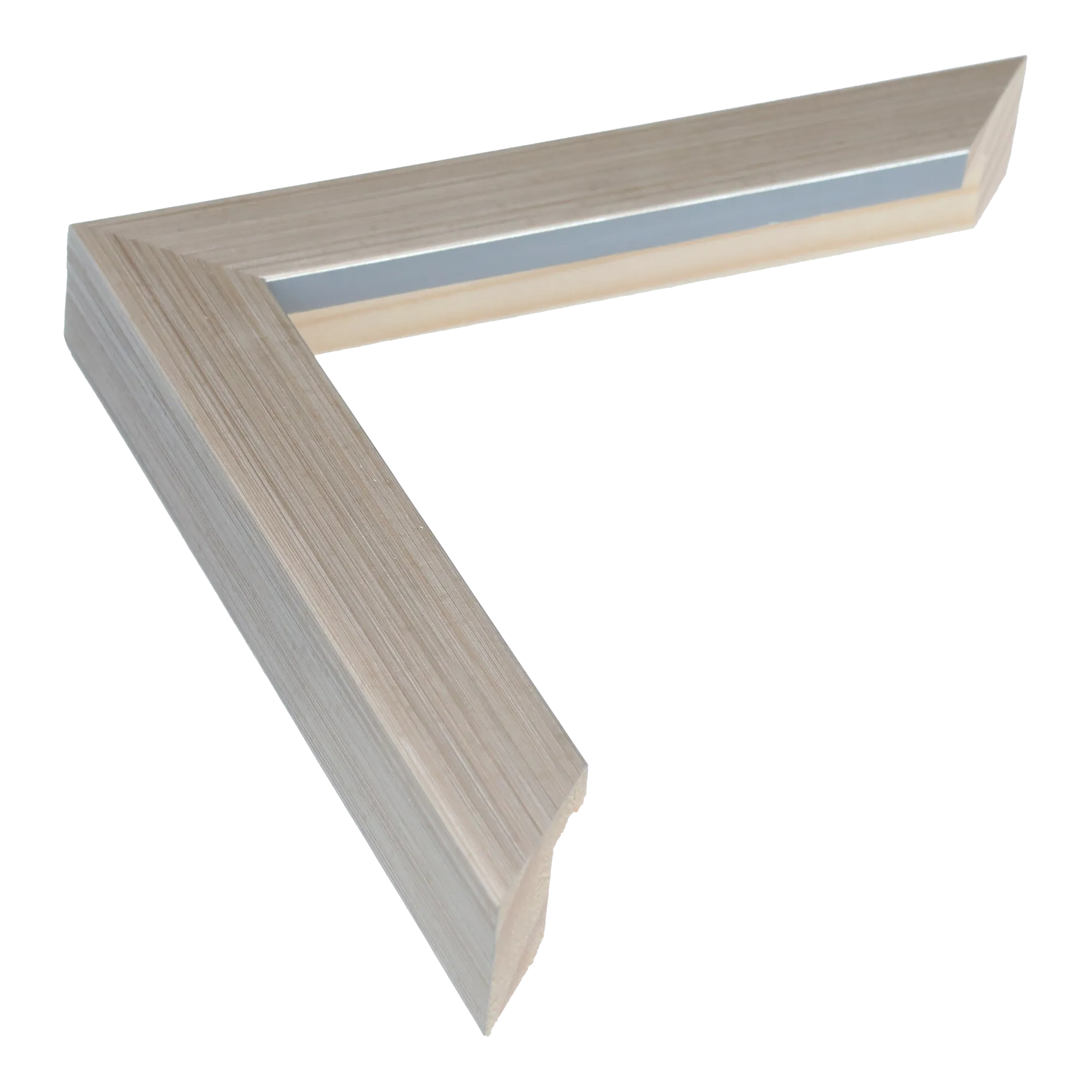 Cube in brushed silver picture frame