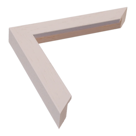 Cube in cream grain picture frame