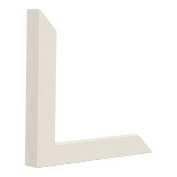 Vertical view of cube cream grain picture frame sample