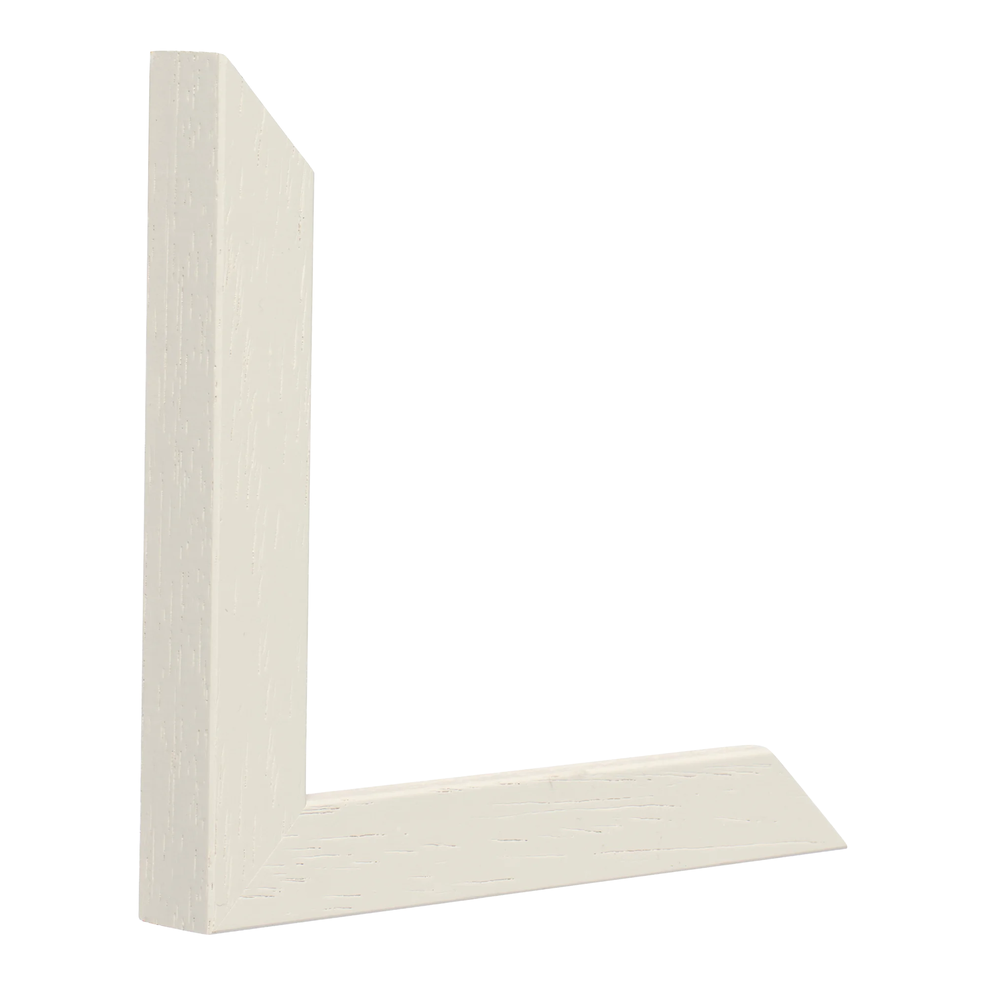 Vertical view of cube cream grain picture frame sample