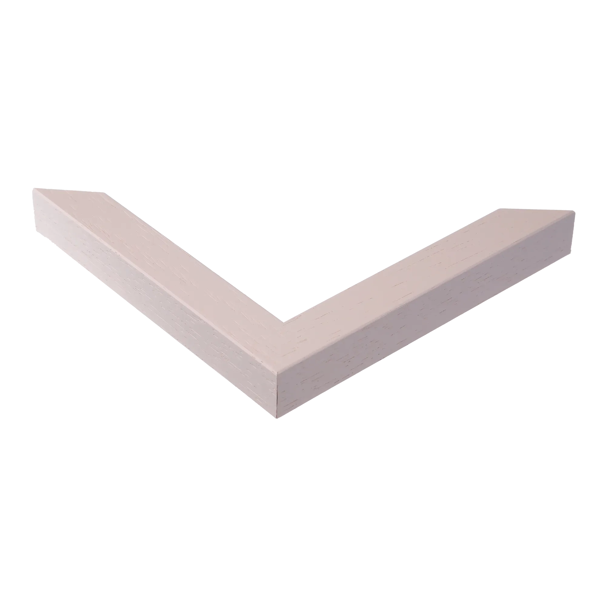 Corner view of Cube in cream grain picture frame