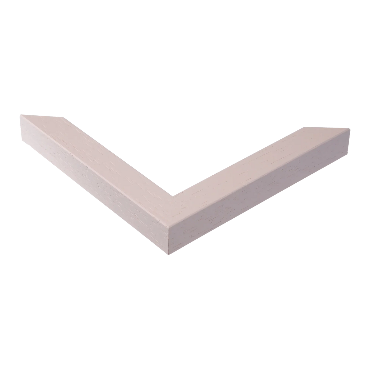 Corner view of Cube in cream grain picture frame