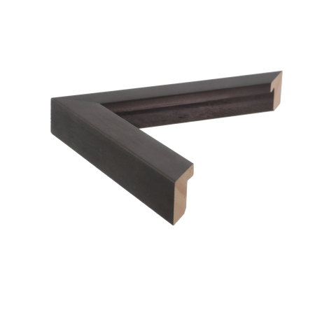 Side view of Cube picture frame in chocolate