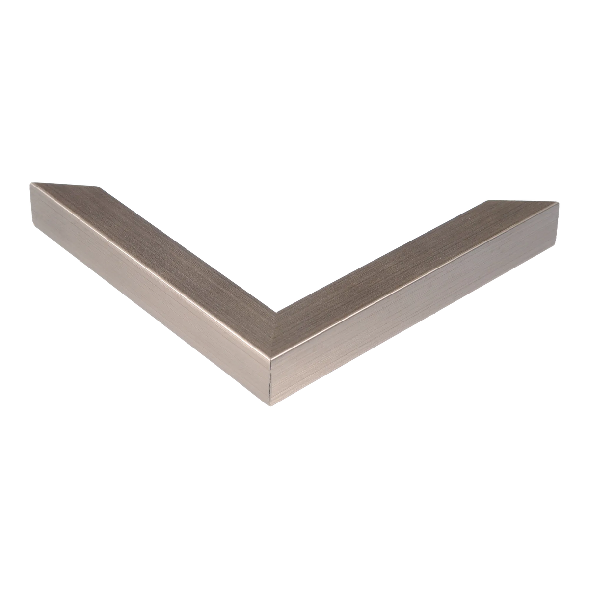 Corner view of Cube in champagne picture frame