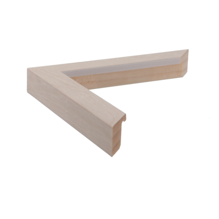 Side view of Cube picture frame in cream