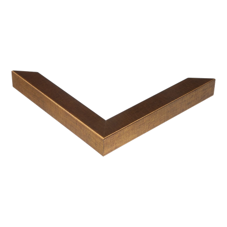 Corner view of Cube in dark gold picture frame