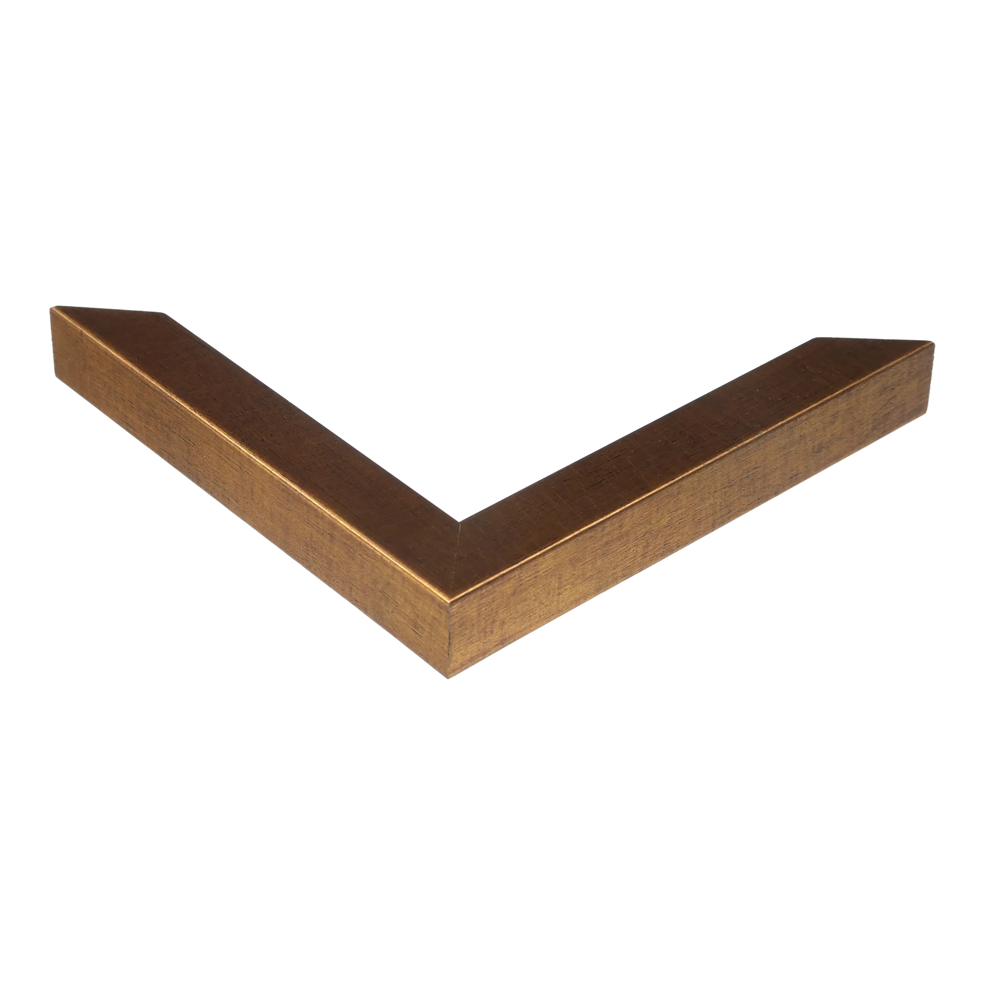 Corner view of Cube in dark gold picture frame