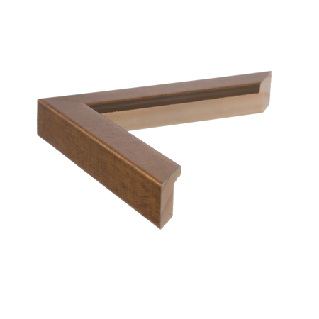 Side view of Cube picture frame in dark gold