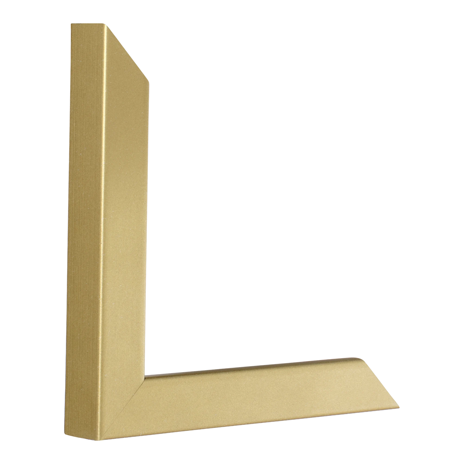 Vertical view of cube gold picture frame sample