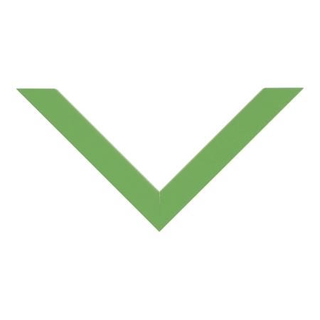 Top view of Cube picture frame in green