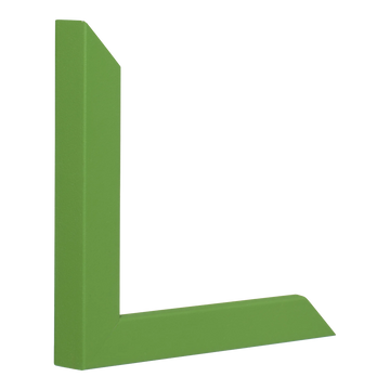 Vertical view of cube green picture frame