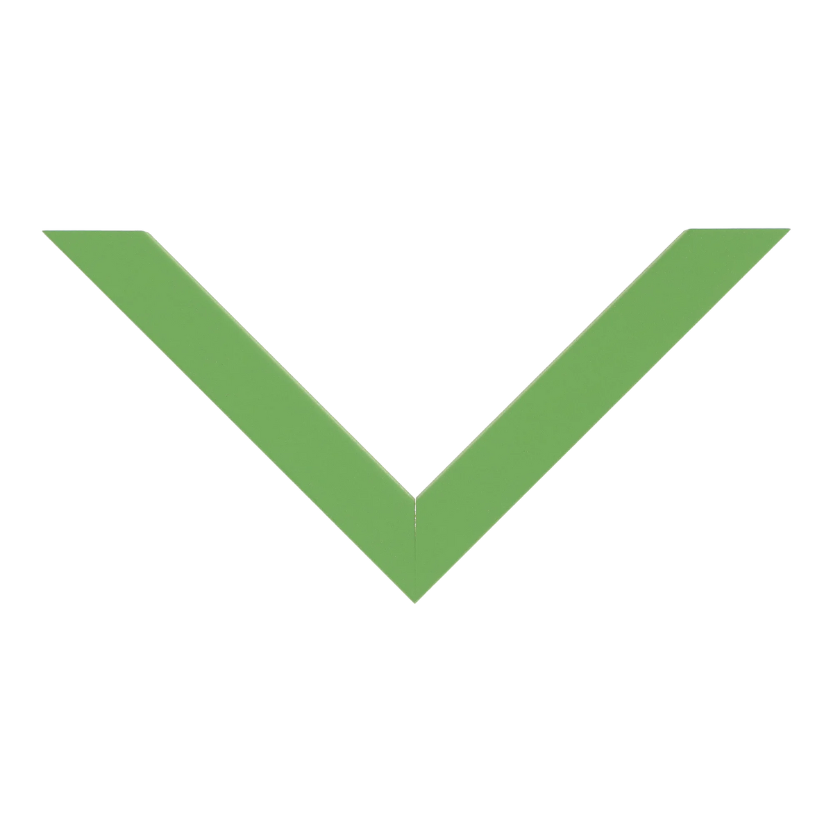 Top view of Cube picture frame in green