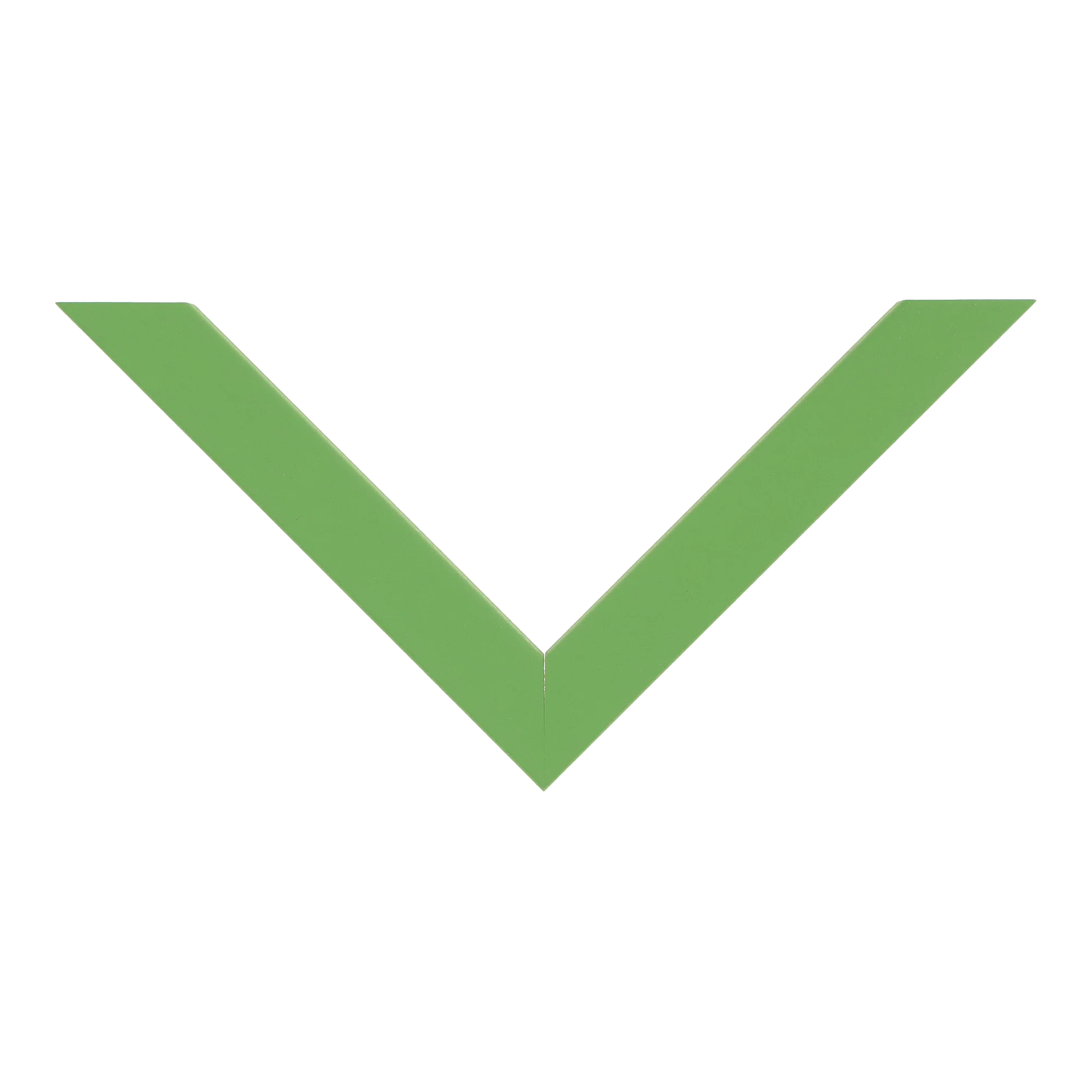 Top view of Cube picture frame in green