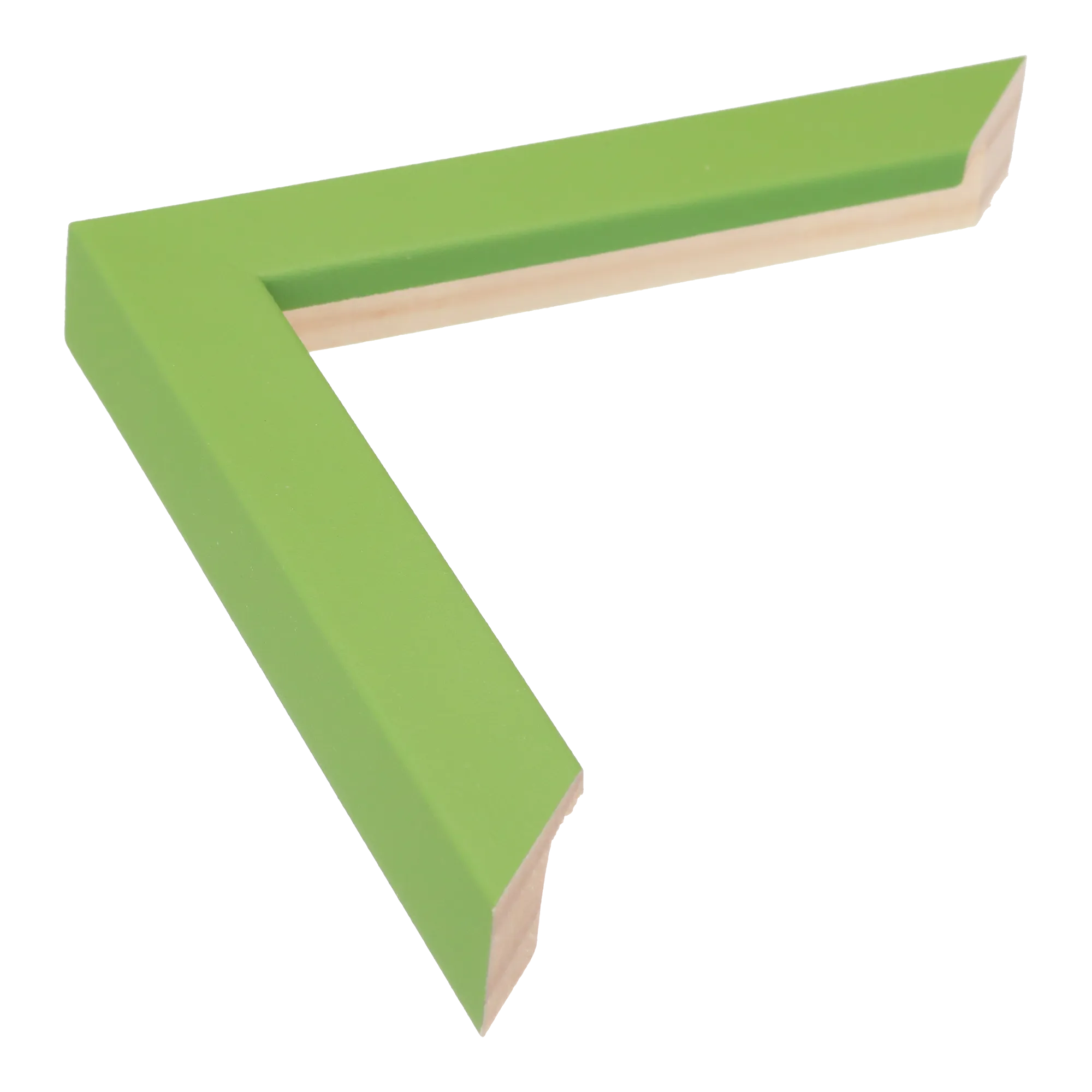 Cube in green picture frame