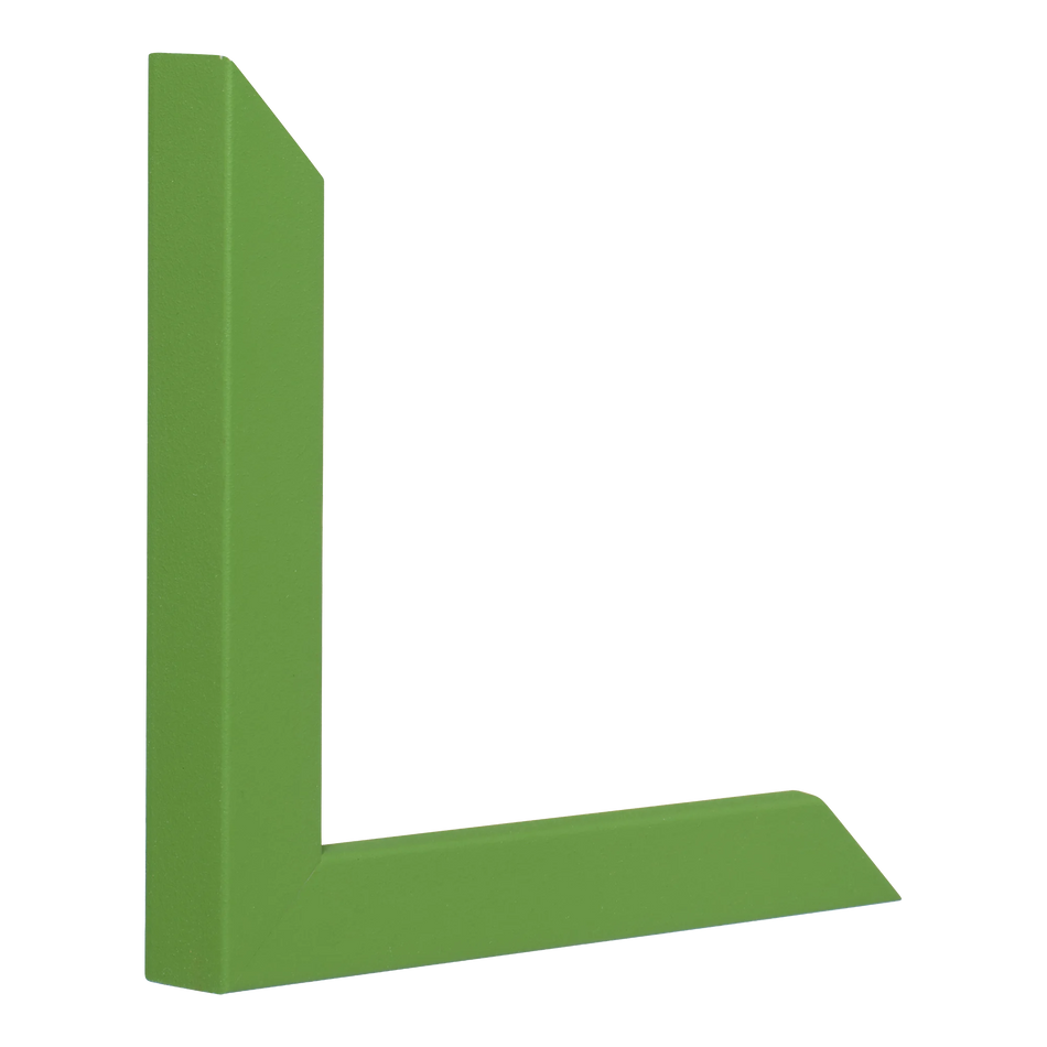 Vertical view of cube green picture frame
