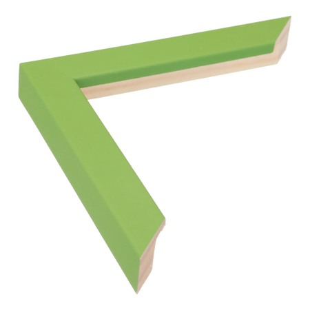 Cube in green picture frame