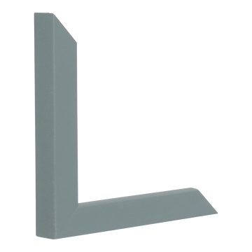 Vertical view of cube grey picture frame