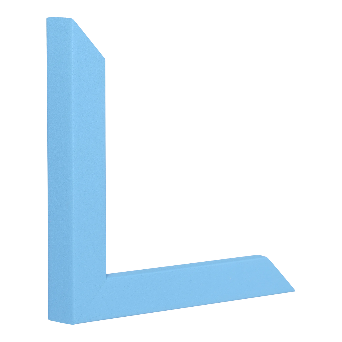 Vertical view of cube light blue picture frame