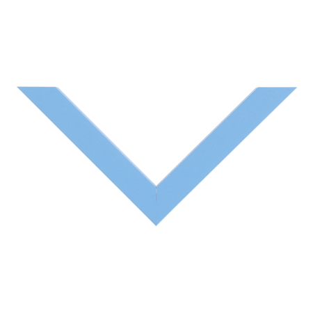 Top view of Cube picture frame in light blue