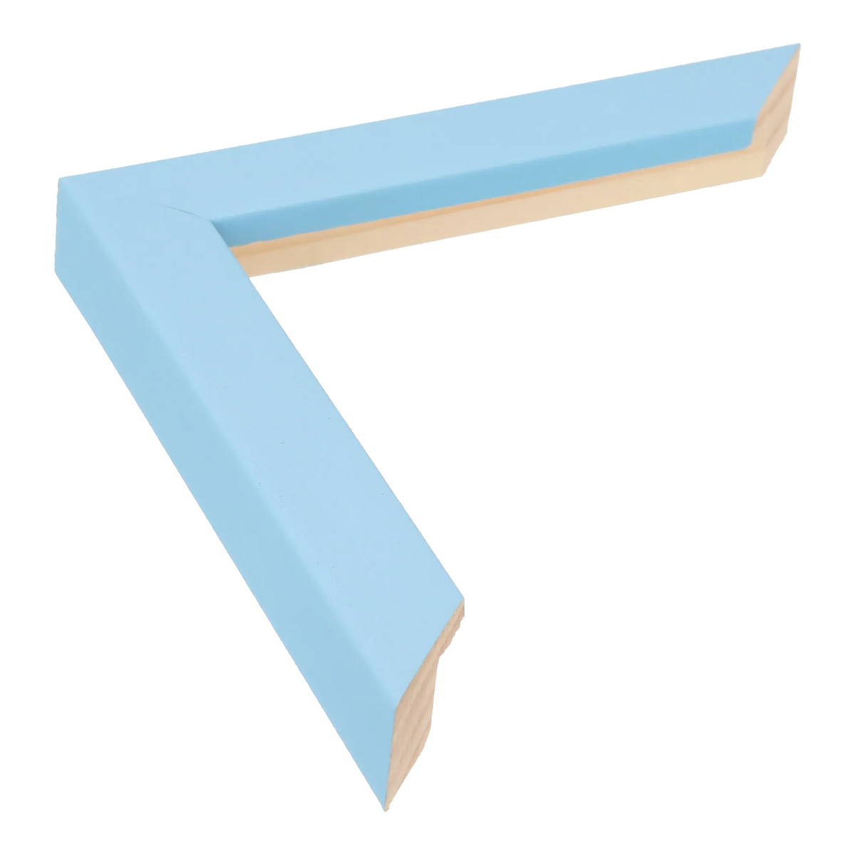 Cube in light blue picture frame