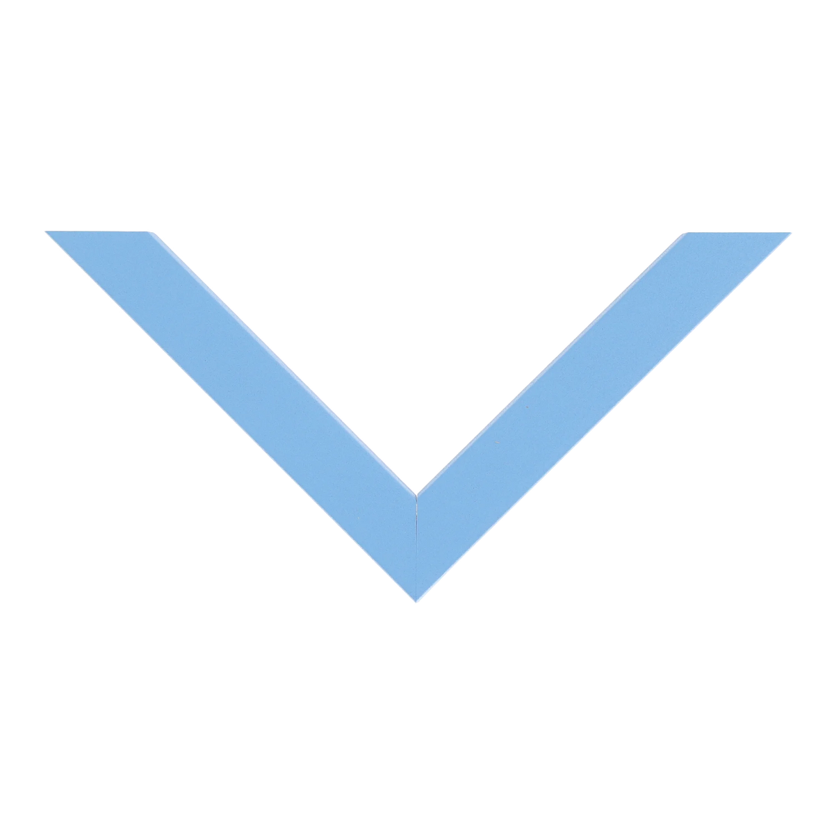 Top view of Cube picture frame in light blue