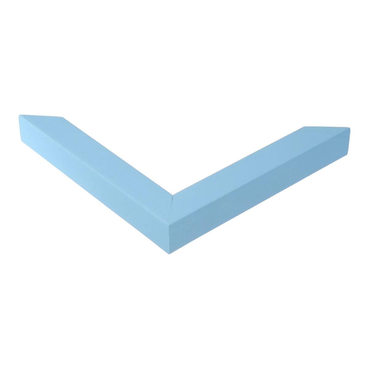 Corner view of Cube in light blue picture frame